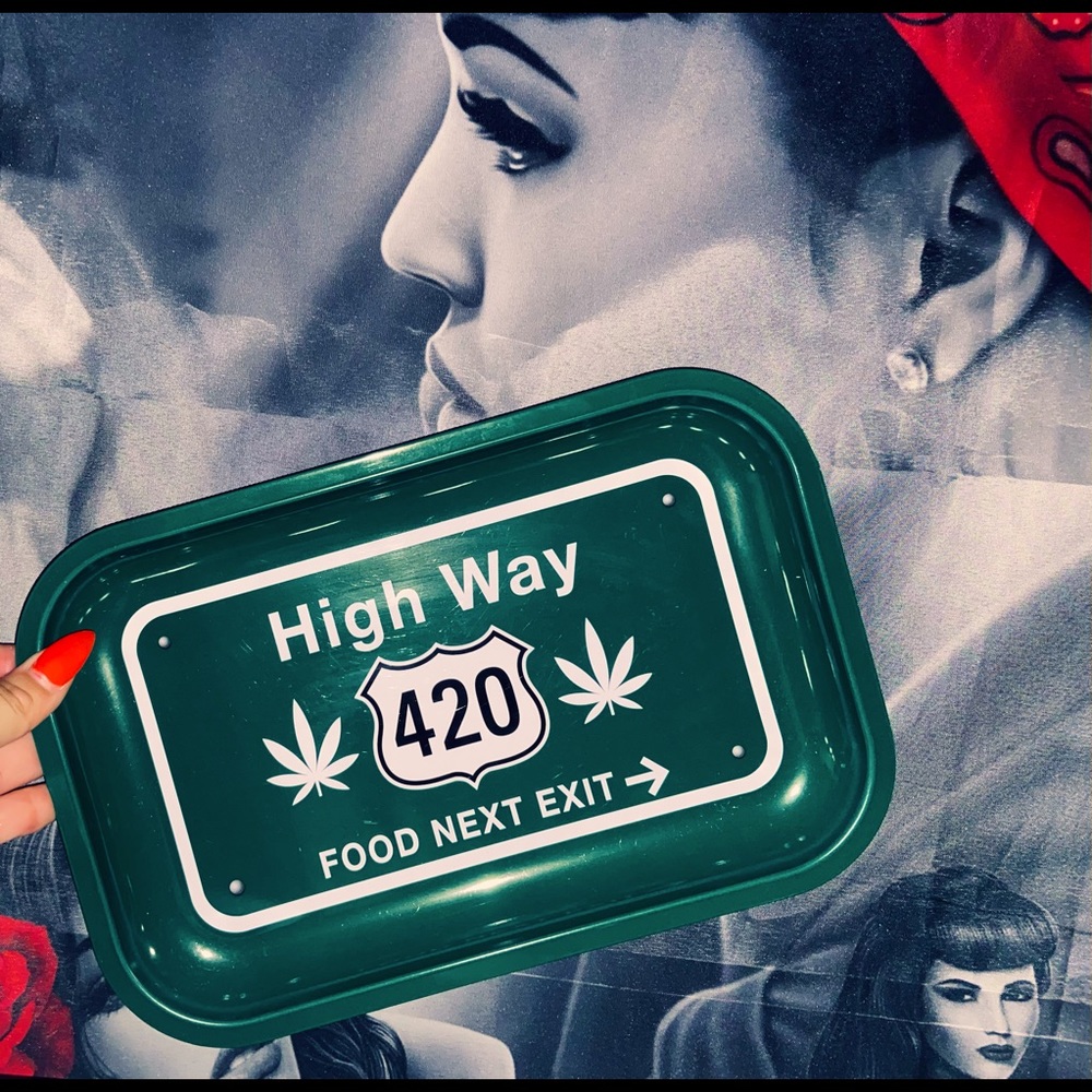 Green, Rolling Tray For My Stoners